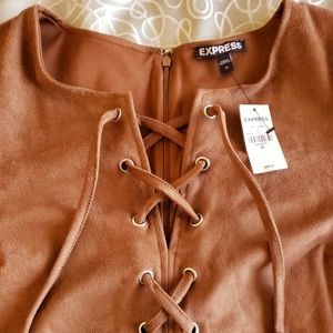 Express Suede mini dress